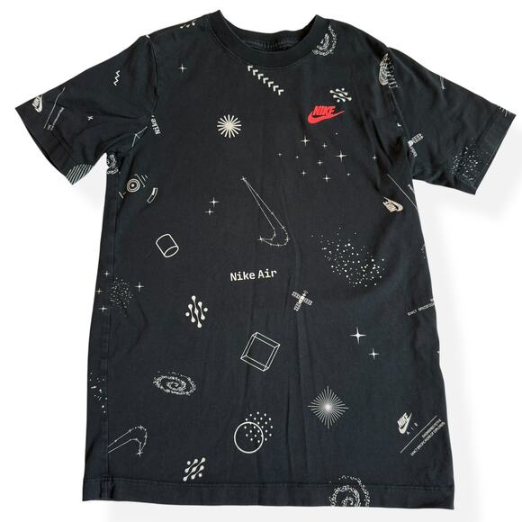 Nike Sportswear Black Outer Space Tee Youth Large - Picture 1 of 7